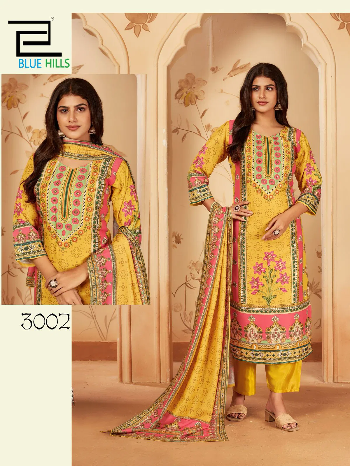 Zainab Vol 3 By Blue Hills Muslin Printed Kurti With Bottom Dupatta Online Wholesale